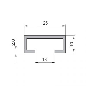 Sommer Aluminium C-Schiene 50650 - Adams Tore & Antriebe - Sommer, Wisniowski, Hörmann Vertragshändler