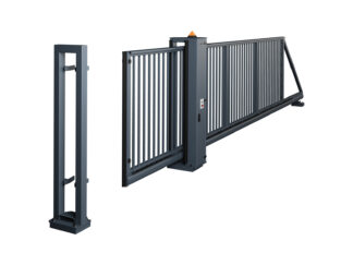 Wisniowski Industrie Schiebetore PI 130 6000x1450mm Füllung mit 25 x 25mm Profil