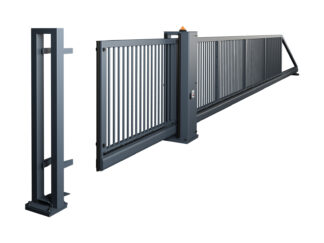 Wisniowski Industrie Schiebetore PI 200 8000x1450mm Füllung mit 25 x 25mm Profil