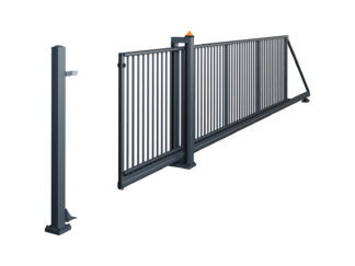 Wisniowski Industrie Schiebetore PI 95 3500x1400 mm Füllung mit 25 x 25mm Profil