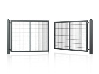 Wisniowski Zweiflügelige Industrietore Gardia 3000x1400mm Füllung VEGA 2D