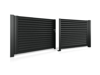 Wisniowski Aluminium Zweiflügeltore System HOME INCLUSIVE AW.AL.202 - Größe 3000x1200 mm