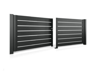 Wisniowski Aluminium Zweiflügeltore System Modern AW.AL.100 - Größe 3000x1200 mm