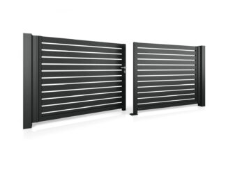 Wisniowski Aluminium Zweiflügeltore System Modern AW.AL.101 - Größe 3000x1200 mm