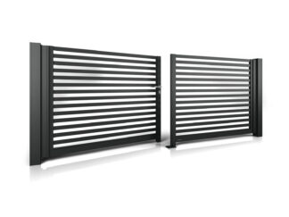 Wisniowski Aluminium Zweiflügeltore System Modern AW.AL.102 - Größe 3000x1200 mm