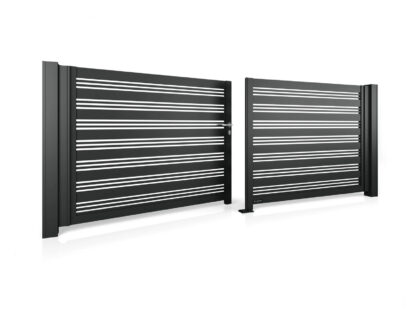 Wisniowski Aluminium Zweiflügeltore System Modern AW.AL.103 - Größe 3000x1200 mm