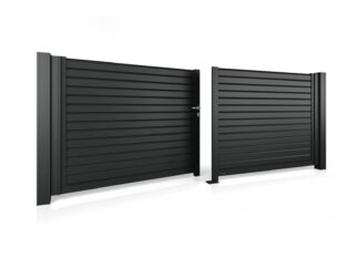 Wisniowski Aluminium Zweiflügeltore System Modern AW.AL.106 - Größe 3000x1210 mm